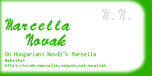 marcella novak business card